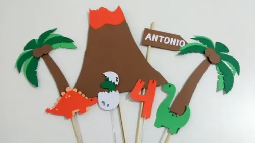 Topo de Bolo - Dinossauro
