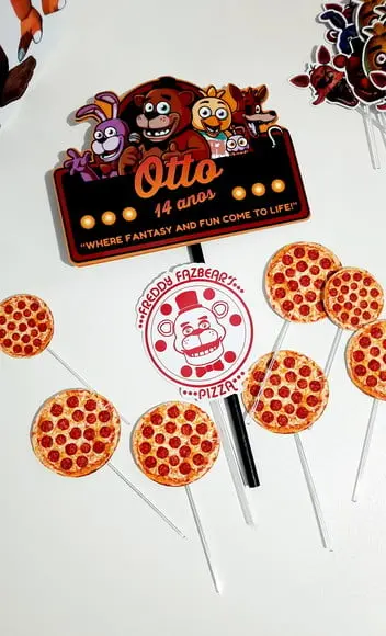 Topo de Bolo - Fnaf