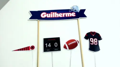 Topo de Bolo - Futebol Americano