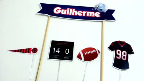 Topo de Bolo - Futebol Americano