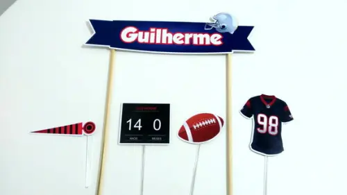 Topo de Bolo - Futebol Americano