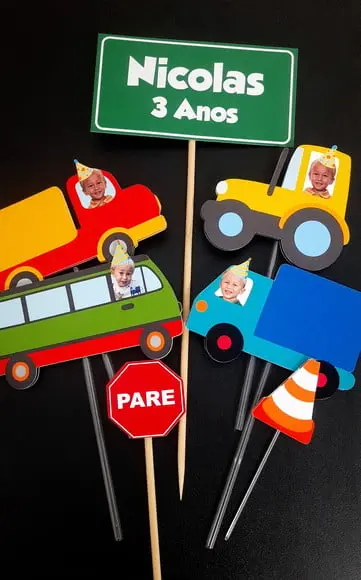 Topo de Bolo - Meios de Transporte