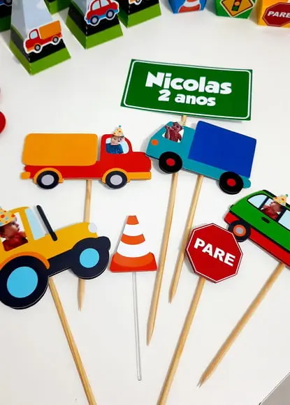 Topo de Bolo - Meios de Transporte