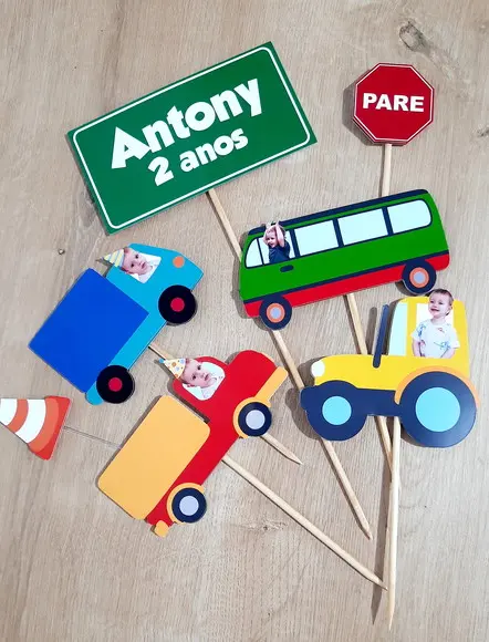 Topo de Bolo - Meios de Transporte