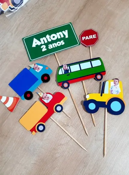 Topo de Bolo - Meios de Transporte