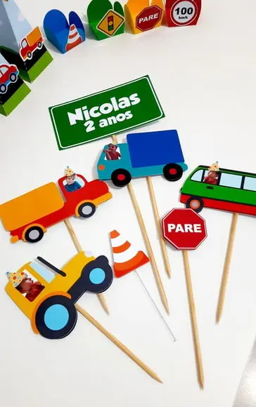 Topo de Bolo - Meios de Transporte