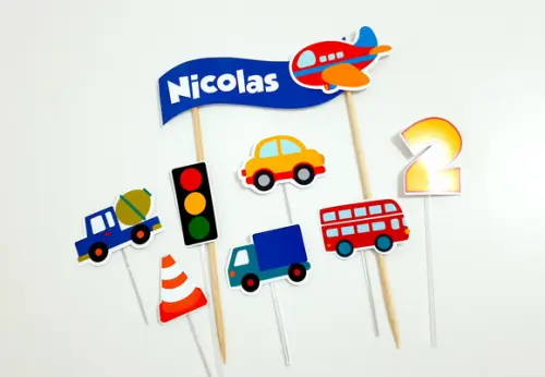 Topo de Bolo - Meios de Transporte