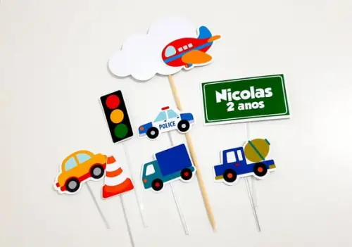Topo de Bolo - Meios de Transporte