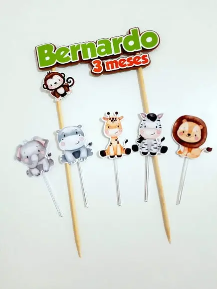 Topo de Bolo - Safari