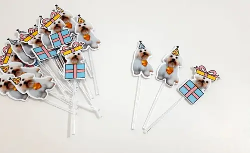 Topper - Cachorrinhos (Personalizado)