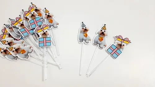 Topper - Cachorrinhos (Personalizado)