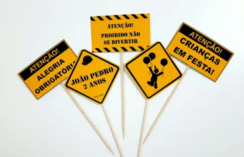 Topper Construção para Centro de Mesa