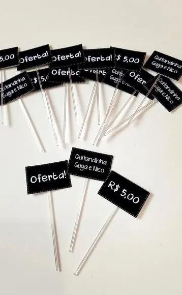 Topper Plaquinha de Feira - Quitandinha