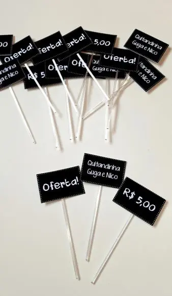 Topper Plaquinha de Feira - Quitandinha