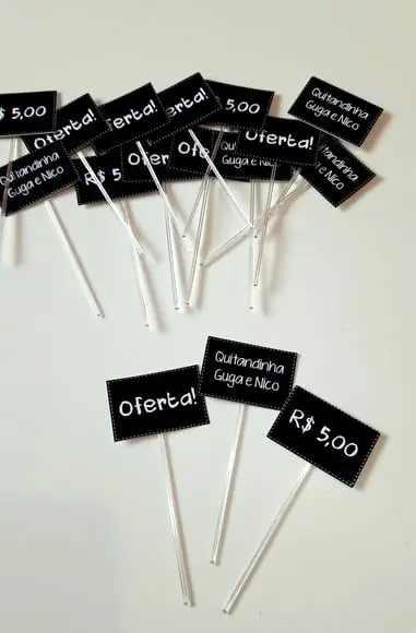 Topper Plaquinha de Feira - Quitandinha