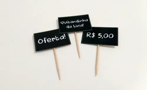 Topper Plaquinha de Feira - Quitandinha