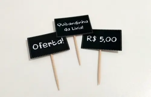 Topper Plaquinha de Feira - Quitandinha