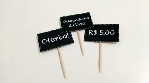 Topper Plaquinha de Feira - Quitandinha