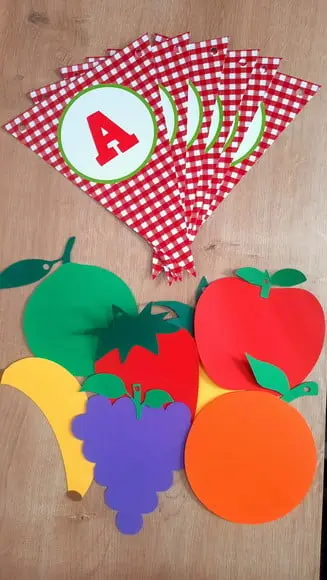 Varal de Frutas + Bandeirola - Quitandinha