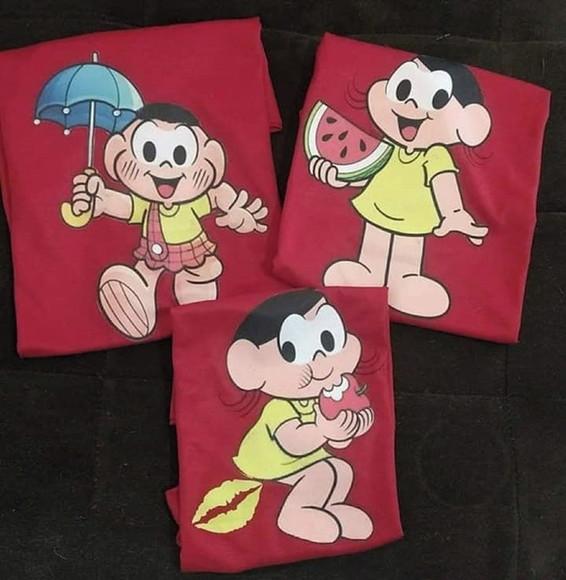 Camisa personalizada colorida infantil