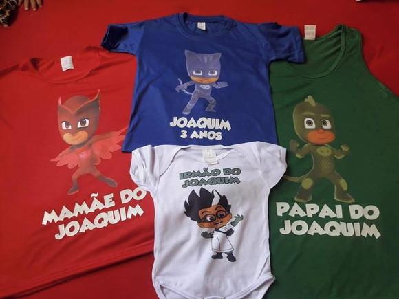 Camisa personalizada colorida infantil