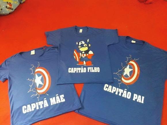 Camisa personalizada colorida infantil