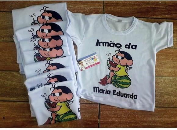 camisa personalizada infantil branca