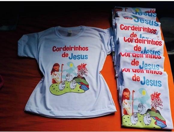 camisa personalizada infantil branca