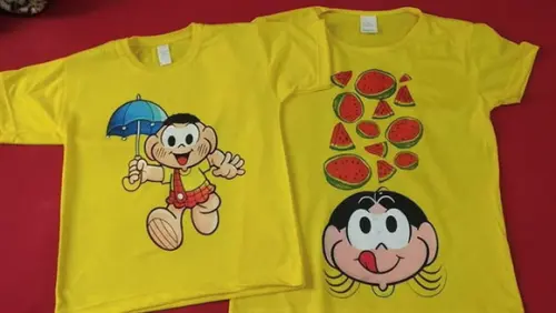 Camisa personalizada colorida infantil