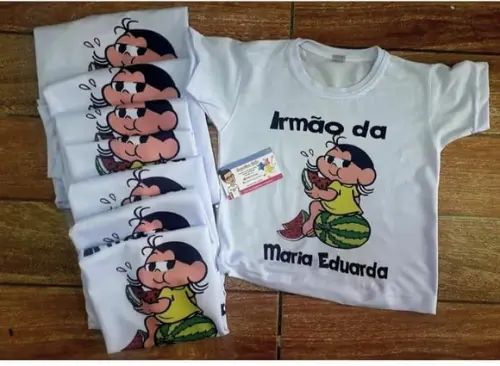 camisa personalizada infantil branca