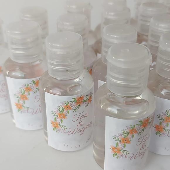 Lembrancinha Álcool Gel Casamento