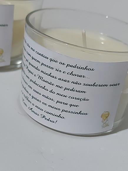 Lembrancinha Vela Batizado 120g