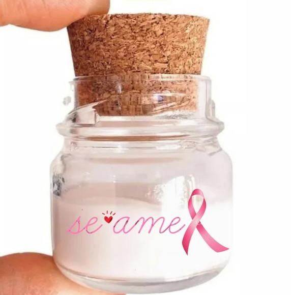 Mini Vela Aromática Outubro Rosa Brinde Corporativo 40 Gr