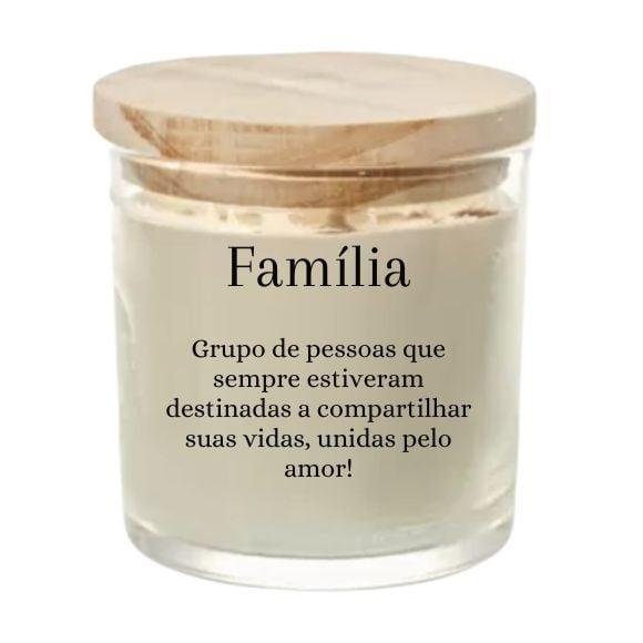 Vela Aromática Lembrancinha Personalizada Família 180g