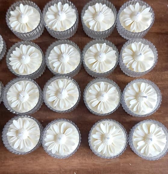 Vela Aromática na Bomboniere Casamento Personalizada