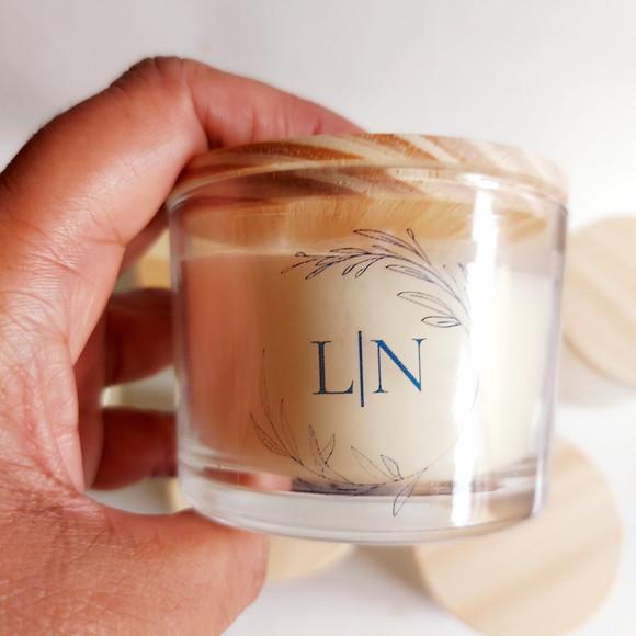 Vela Aromática Personalizada Casamento 120g