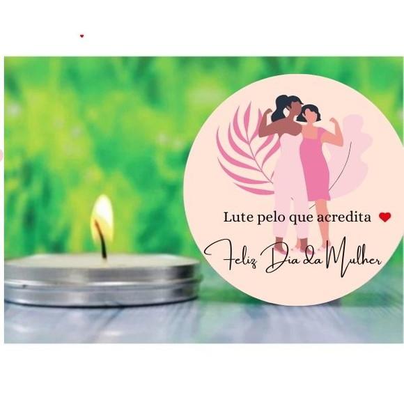 Vela na Lata Personalizada Dia da Mulher