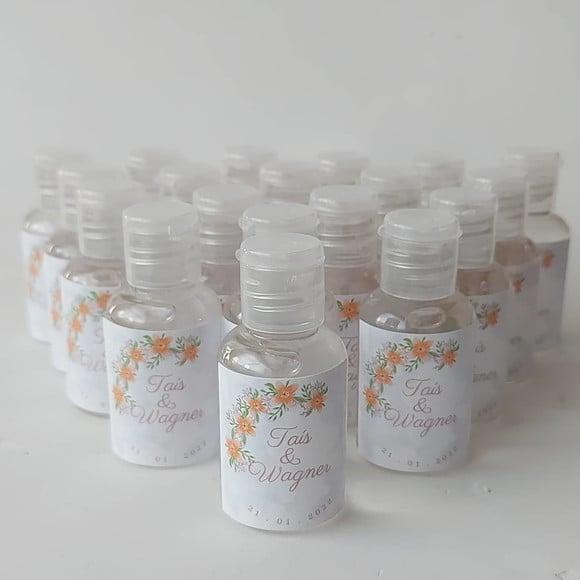 Lembrancinha Álcool Gel Casamento