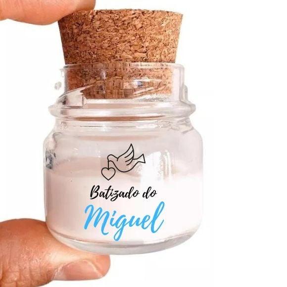 Lembrancinha Mini Vela Perfumada Batizado 40 Gr