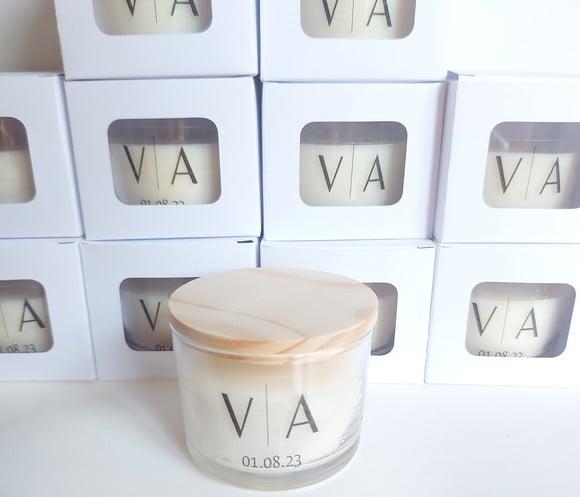 Lembrancinha Vela Casamento Personalizada 120g