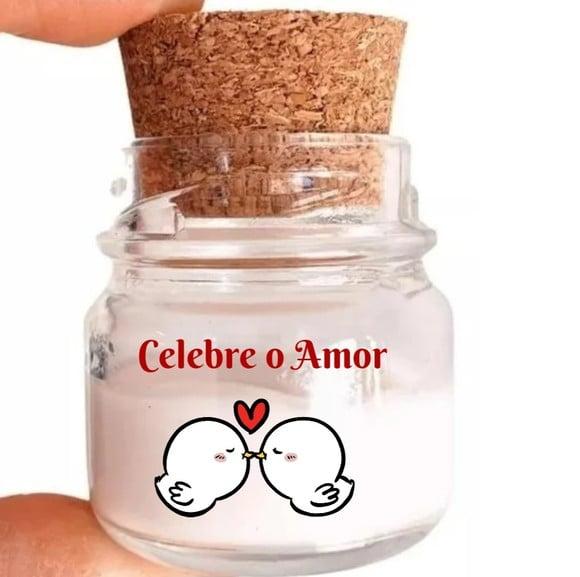 Mini Vela Aromática Brinde Dia dos Namorados 40 Gr