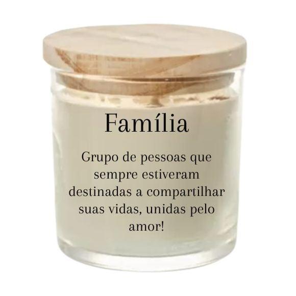 Vela Aromática Lembrancinha Personalizada Família 180g