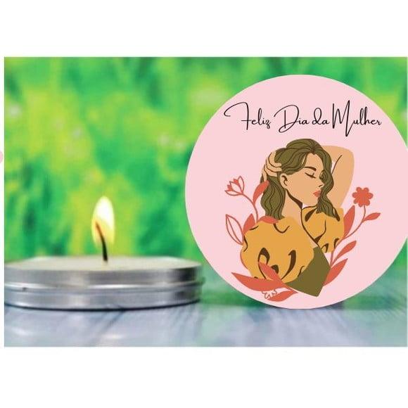 Vela na Lata Personalizada Dia da Mulher