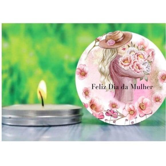Vela na Lata Personalizada Dia da Mulher