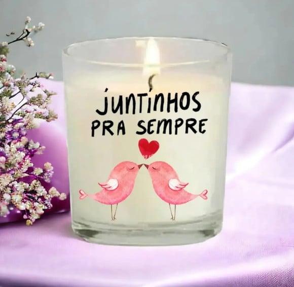 Vela Perfumada Personalizada Dia dos Namorados