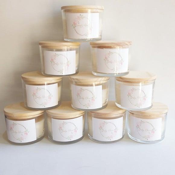 Vela Perfumada Personalizada Lembrancinha Maternidade 120g