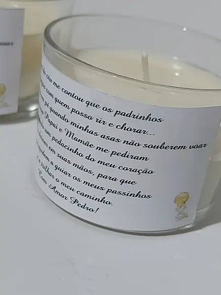 Lembrancinha Vela Batizado 120g