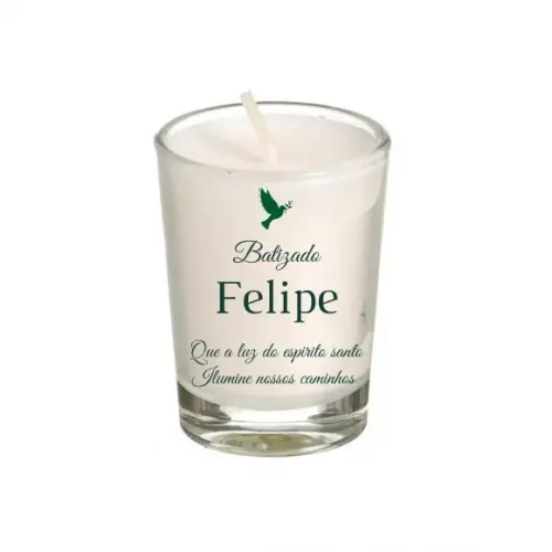 Lembrancinha Vela Perfumada Batizado 70g