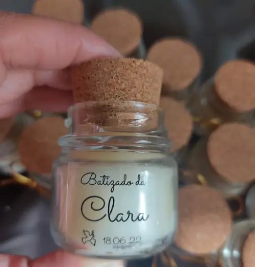 Mini Vela Perfumada Batizado 40 Gr