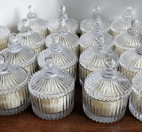 Vela Aromática na Bomboniere Casamento Personalizada